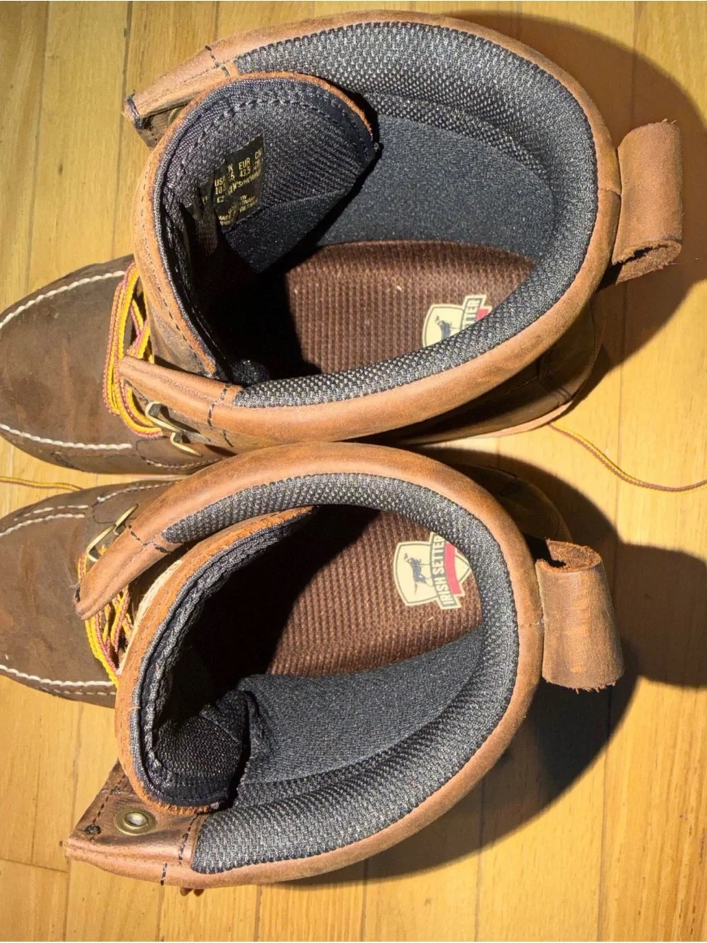 Irish Setter Brown Leather Moc Toe Work Boots
